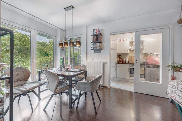 Essbereich im Wohnzimmer