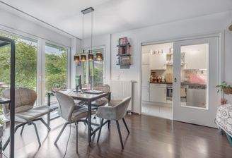 Essbereich im Wohnzimmer