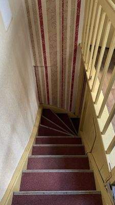 Treppe zum Dachgeschoss