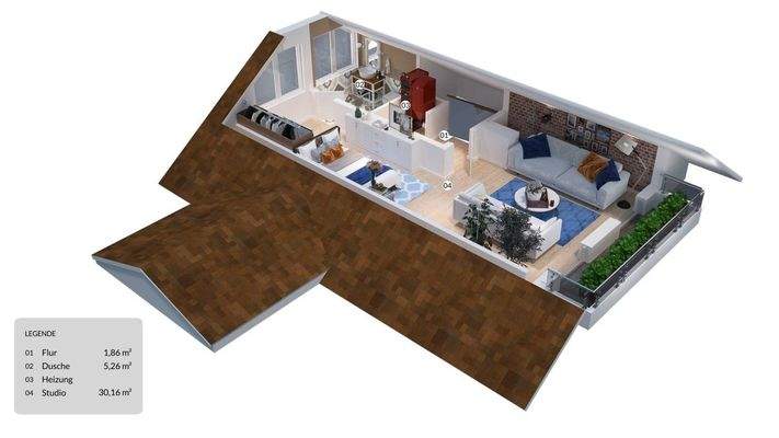 Grundriss Dachgeschoss