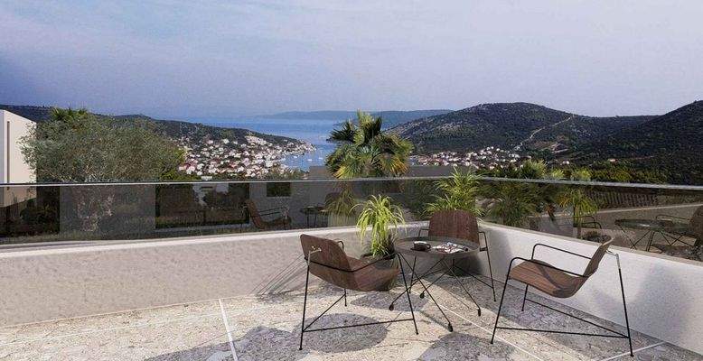 Panoramablick von der zukünftigen Terrasse