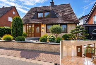 Hausansicht mit KI gestaltet