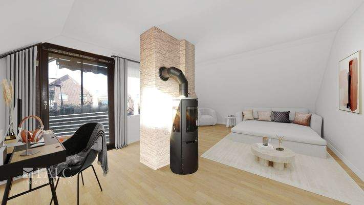 Home-Office ohne Verkleidung