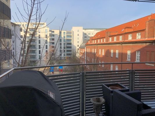 Blick vom Balkon