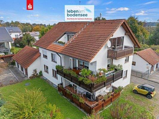 Ansicht Hausrückseite mit Balkonen