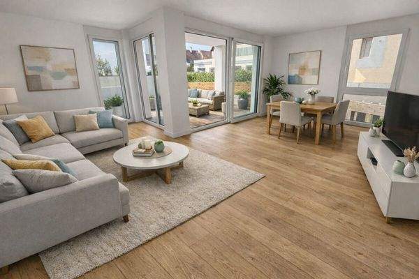 Wohnung 2 Wohnzimmer Einrichtungsbeispiel