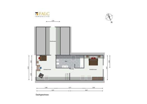 Grundriss Obergeschoss