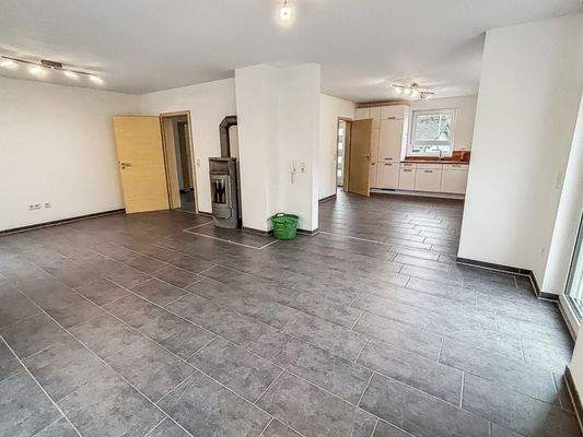 Wohnbereich mit Kaminofen