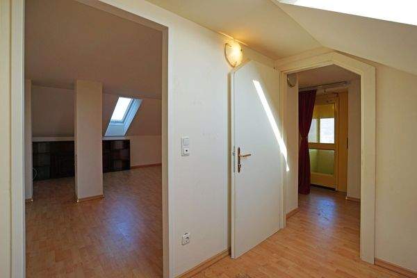 Wohnzimmer links, rechts Liftzugang