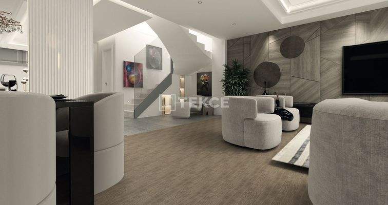 New Villas in a Complex with Rich Amenities in İzmir Karşıyaka