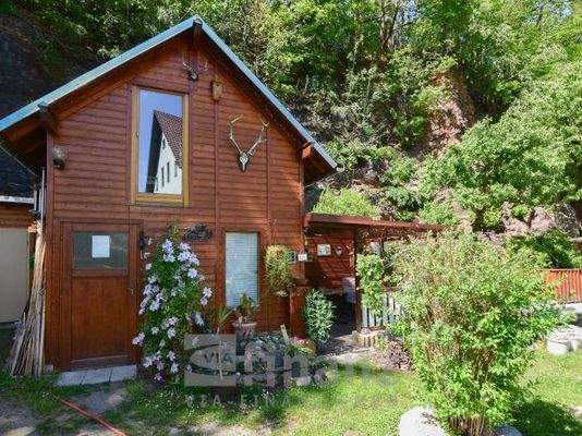 Schuppen mit Sitzecke