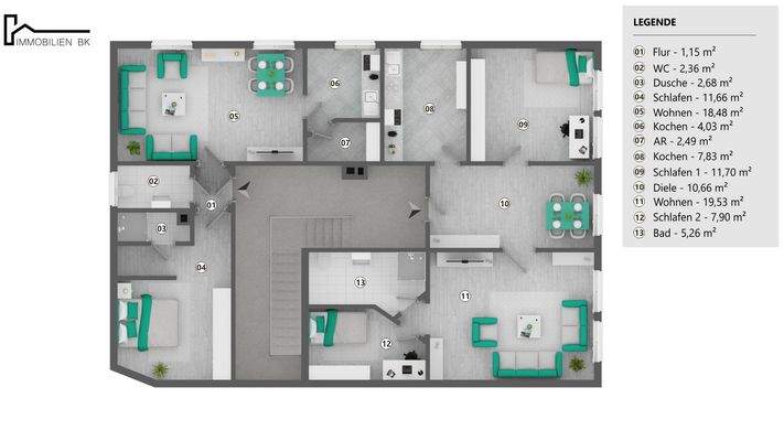 Grundriss Obergeschoss