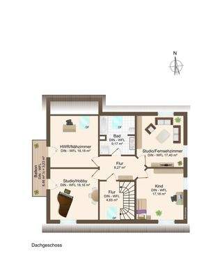 Grundriss Obergeschoss