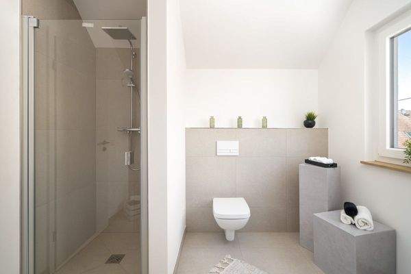 Fein verbundenes En Suite