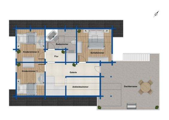 Grundriss Obergeschoss