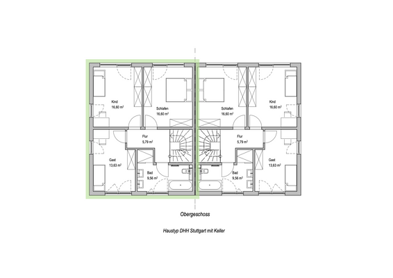 Obergeschoss DH Stuttgart_DHH links