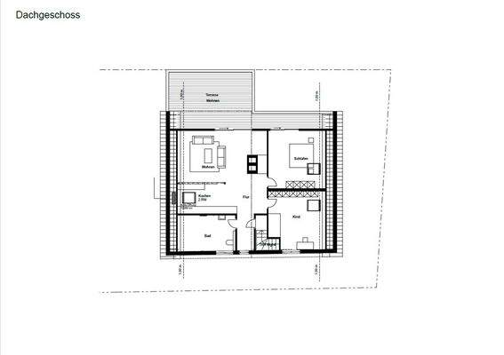 Grundriss WE 4, Dachgeschoss