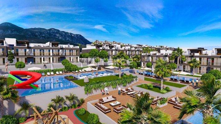 Sea and Nature View Apartments for Sale in Lapta Girne