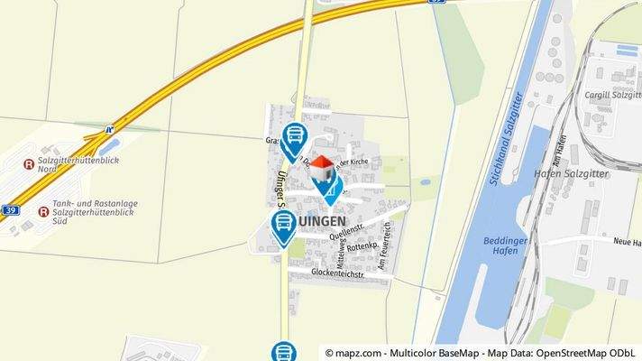 Geolyzer Kartenausschnitt