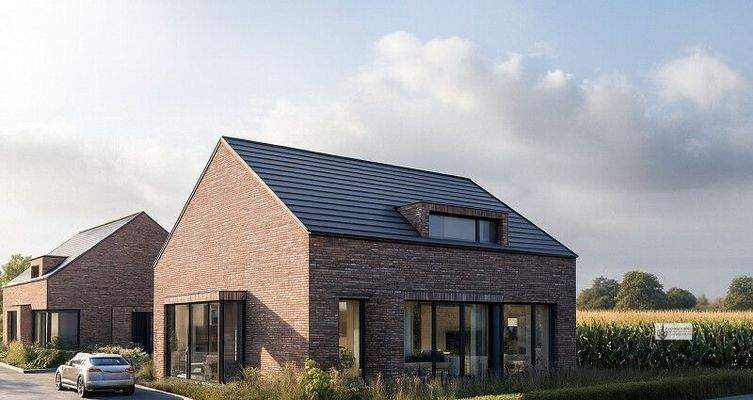 Weitere Klinkerfront