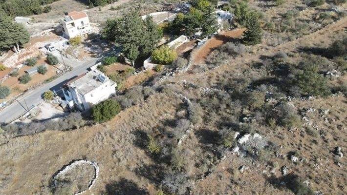 Kreta, Sellia im Apokoronos: Grundstück zum Verkauf mit schöner Aussicht in Sellia
