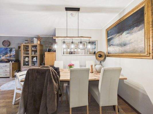 Essbereich im Wohnzimmer Wohnung OG