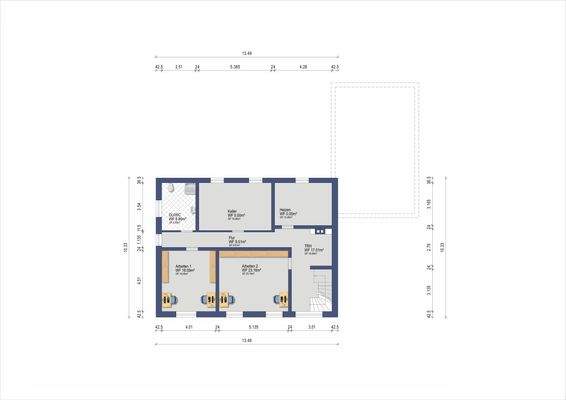Grundriss Kellergeschoss mit Logo
