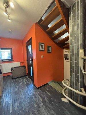 Blick auf den Eingang