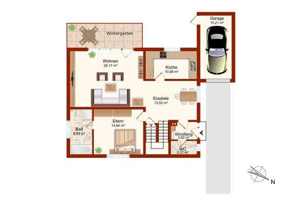 Grundriss Erdgeschoss