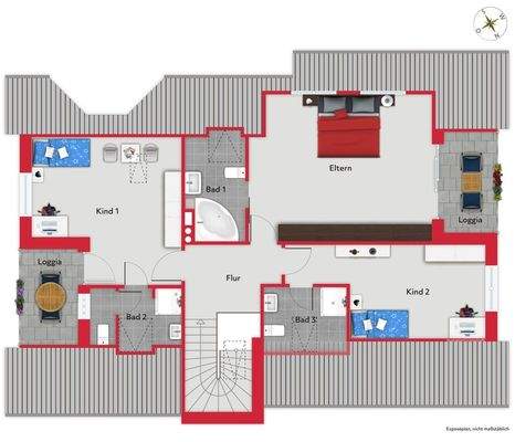 Grundriss Dachgeschoss