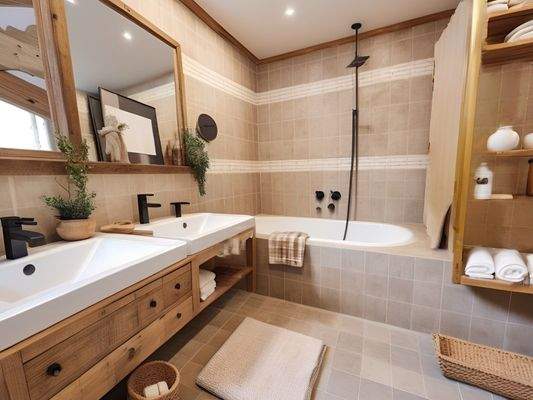 Badezimmer Einrichtungsbeispiel