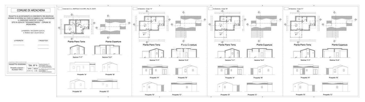 Tav 4_11 - Piante, Prospetti e Sezioni - ALLOGGI TIPO 1