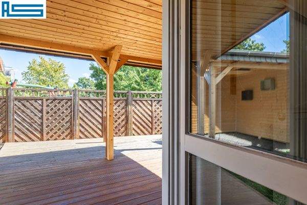 Blick auf die Terrasse