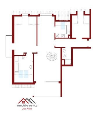 Grundriss der Wohnung im 2.Obergeschoss