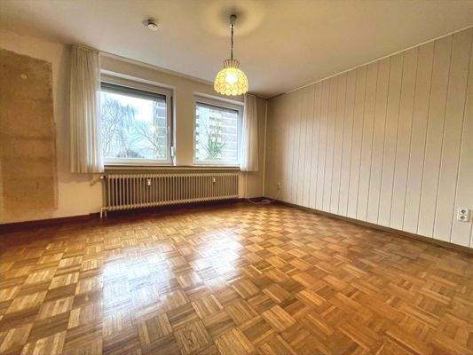 Geräumig ist auch das Schlafzimmer