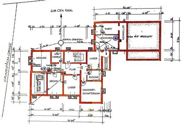 Grundriss Keller