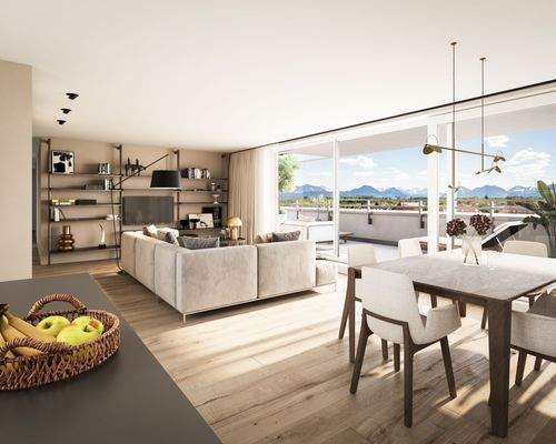 Wohn - und Essbereich Penthouse