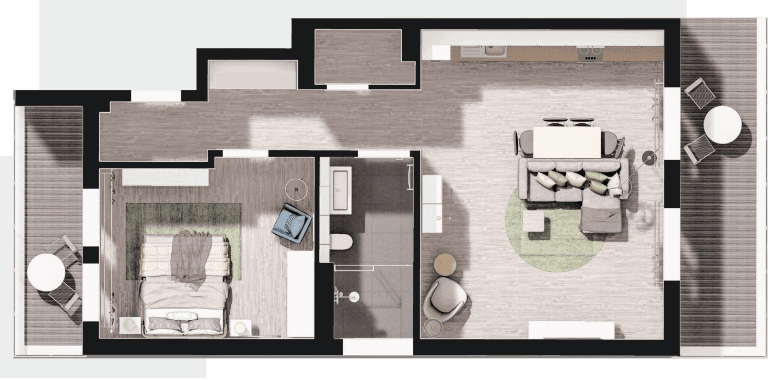 Grundriss Staffelgeschoss