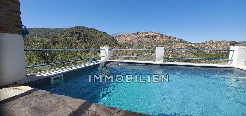 Poolbereich mit Ausblick 