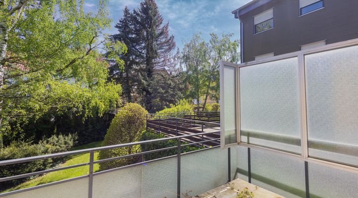 Ausblick vom Balkon