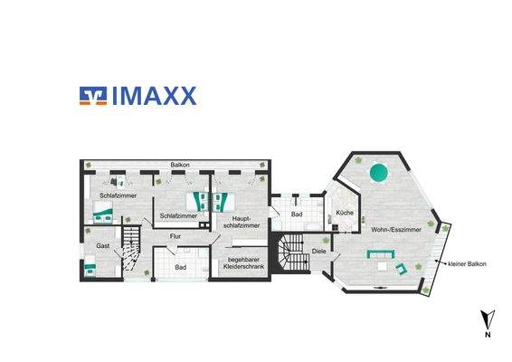 Grundriss Obergeschoss 