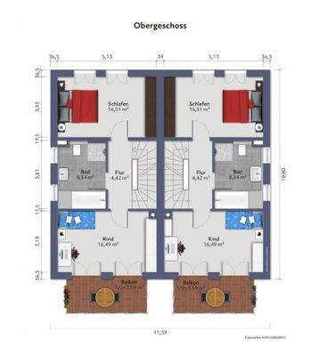 Obergeschoss Beispiel
