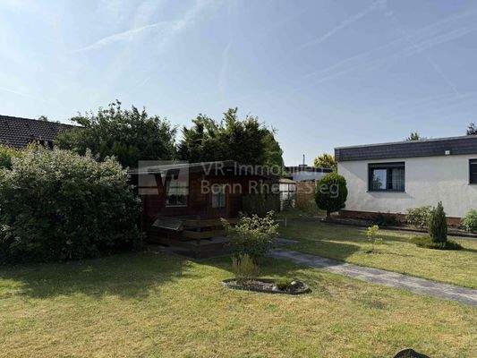 Blick aufs Gartenhaus