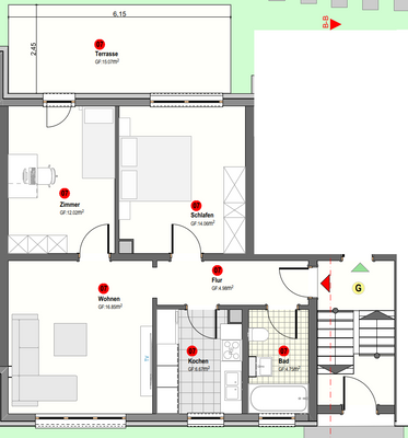 Grunriss Wohnung 7