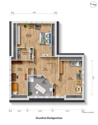 Grundriss Dachgeschoss