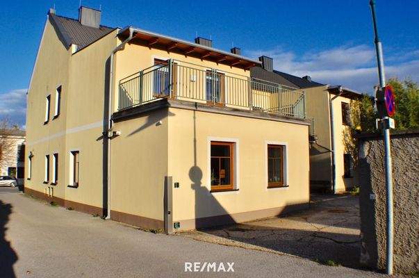 Ansicht von der Seiteneinfahrt