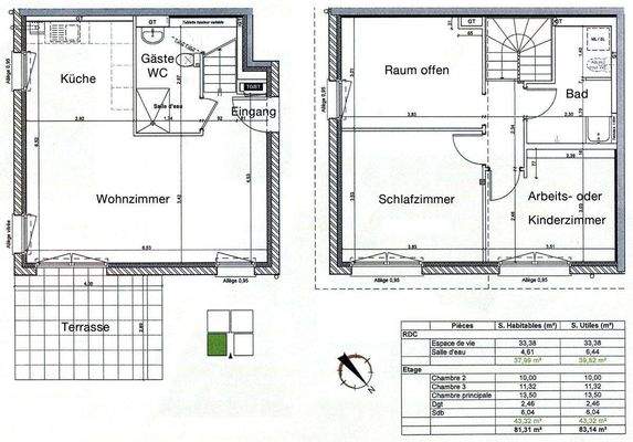 Grundrisse EG und OG