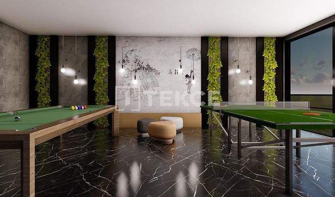 Pool View Apartment in a Complex in Avsallar Alanya Antalya