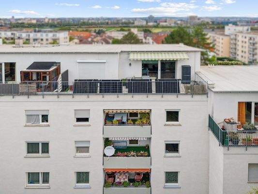 Rückansicht Dachterasse 