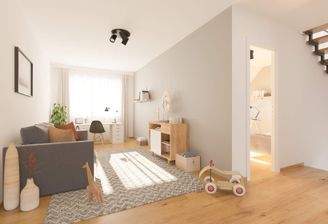 Komfortabler Arbeitsbereich im neuen Zuhause